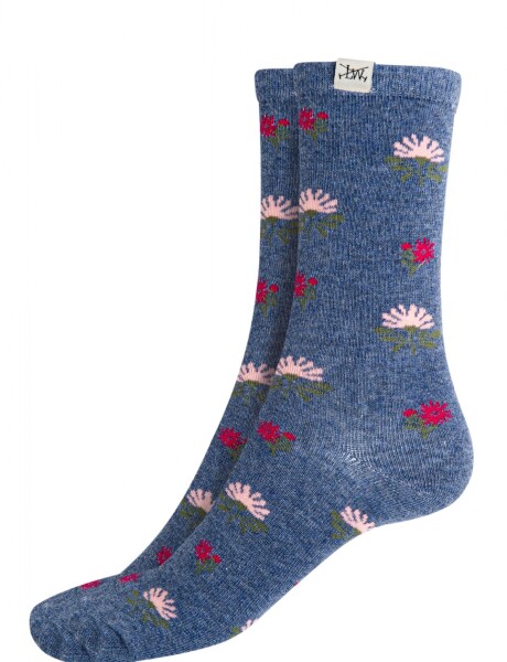 MEDIA FLORES PACK X 2 Gris