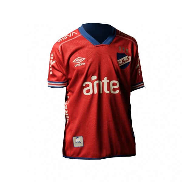CAMISETA NACIONAL OFICIAL AWAY 1 REVERSIBLE JR ROJO/BCO