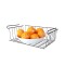 Cesto organizador colgante grande 46,5 x 28,5cm NEGRO