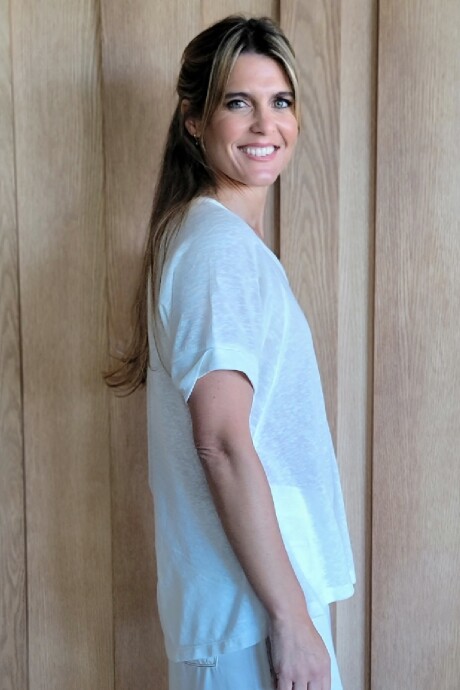 Remera Lila Blanco