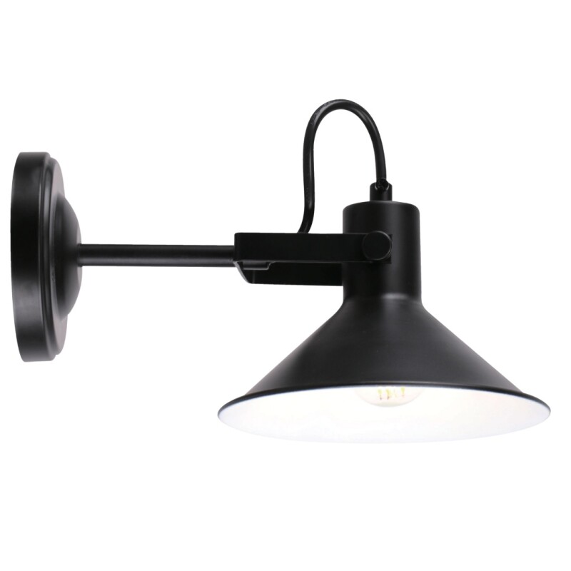 "APLIQUE 1 LUZ ""MARIANO"" NEGRO E27 60W" "APLIQUE 1 LUZ ""MARIANO"" NEGRO E27 60W"