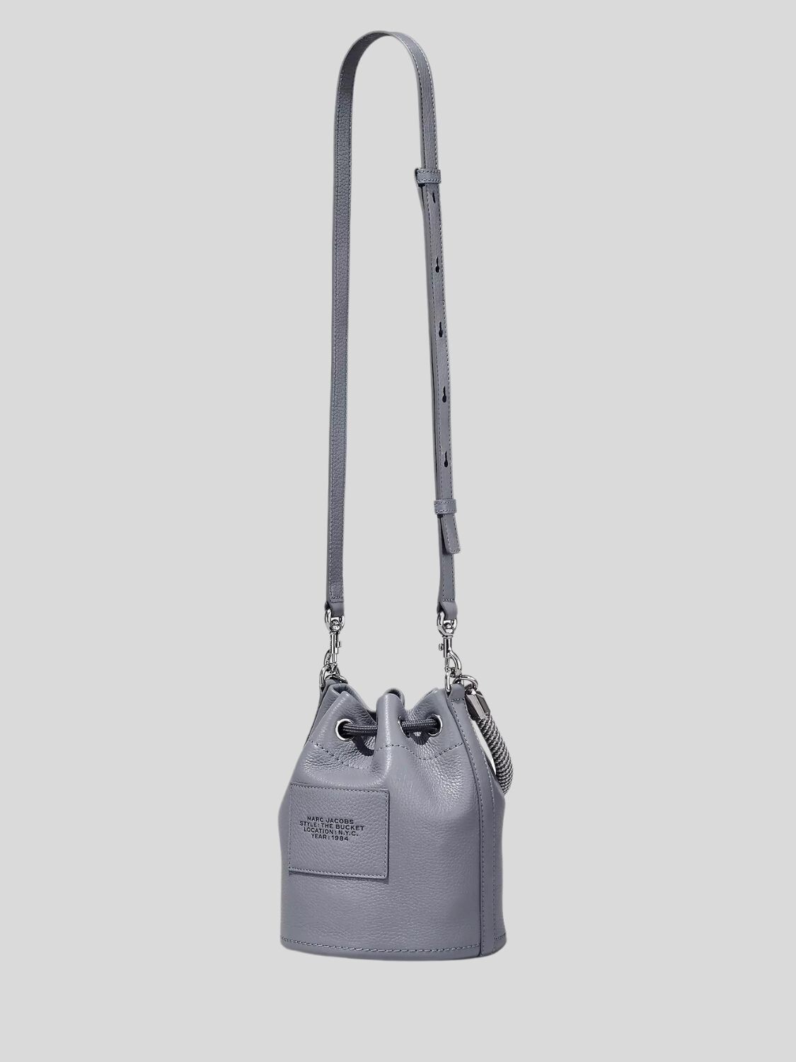 Bolso bombonera de cuero Gris