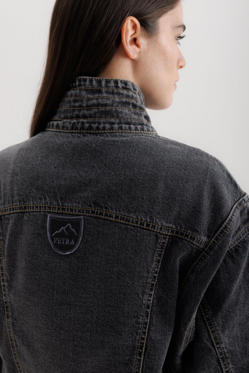 Campera Grunge Gris