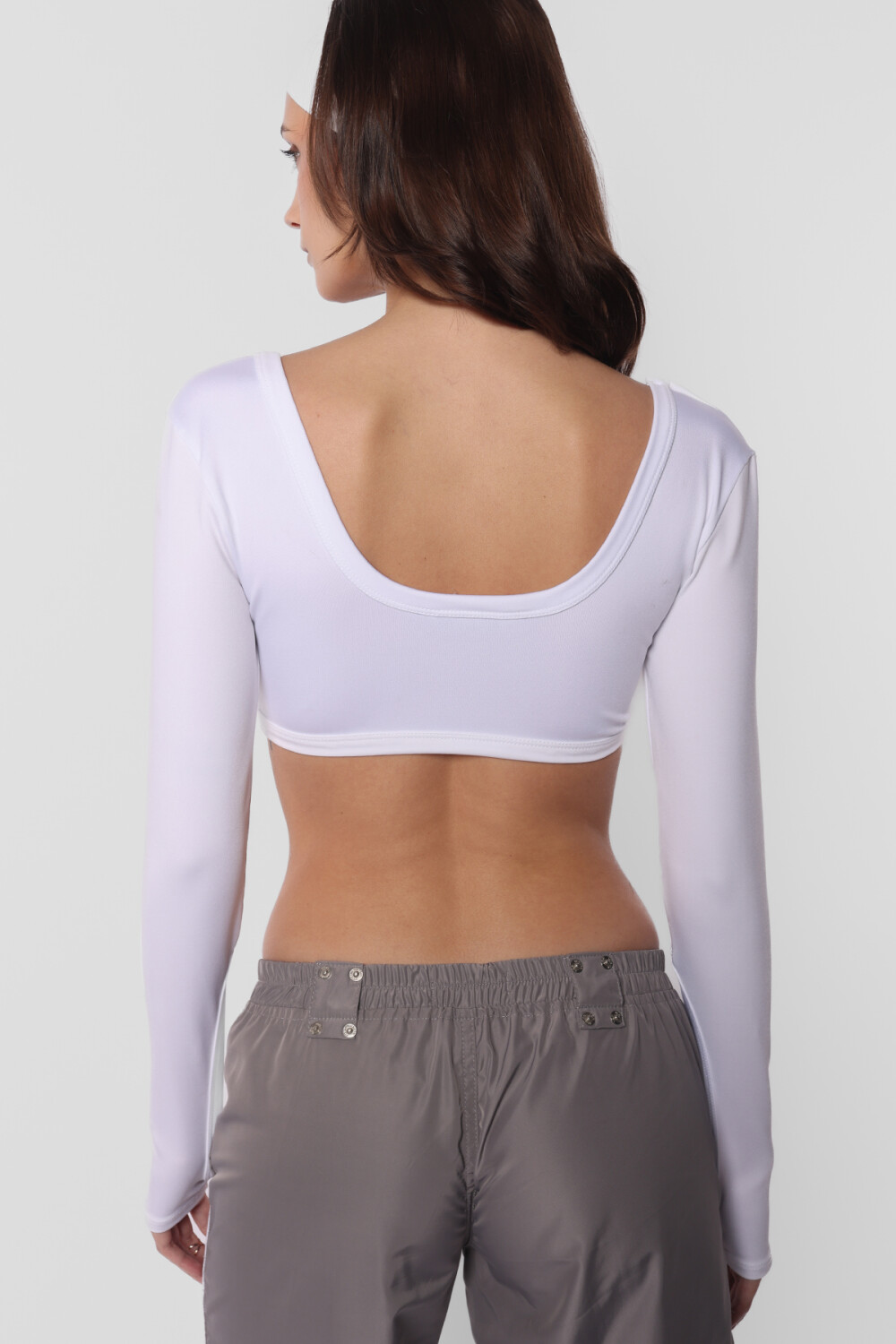 Top Manga Larga Quiver Blanco