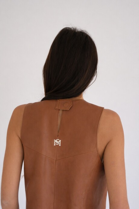 Sun Suede Vest Camel
