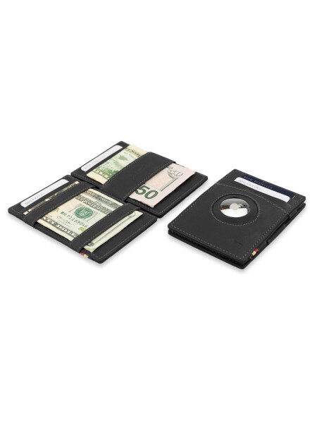 ESSENZIALE MAGIC AIRTAG WALLET CARBON BLACK