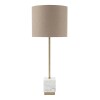 LAMPARA P/MESA BEIGE/BCO/DORADO Unica