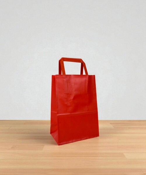 Bolsa lisa acuario 14x08x20 cm ROJO