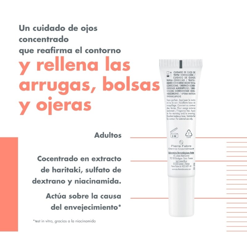 Contorno De Ojos Avene Hyaluron Activ B3 15 Ml. Contorno De Ojos Avene Hyaluron Activ B3 15 Ml.