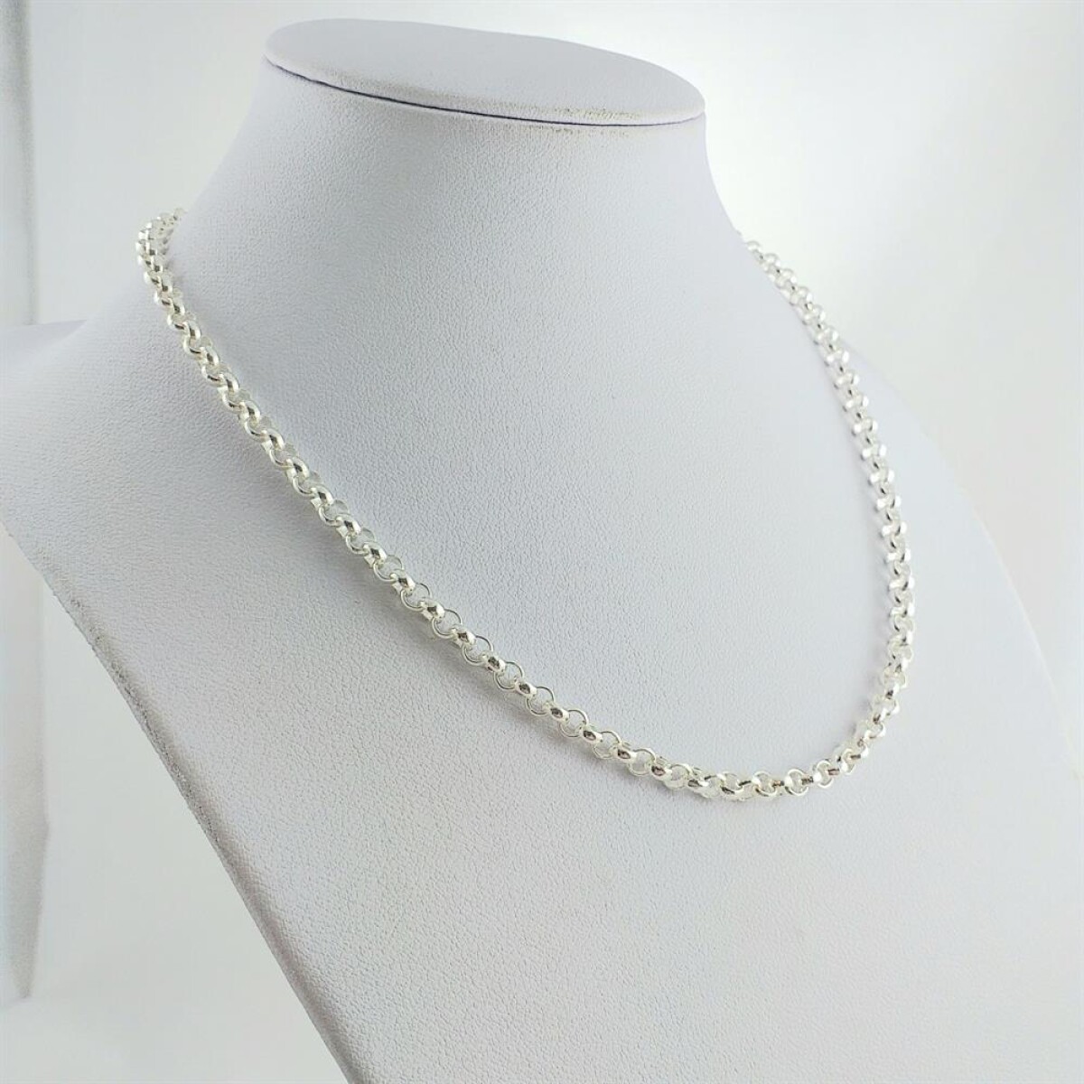 Gargantilla rolo de plata 925, 50 cm. 