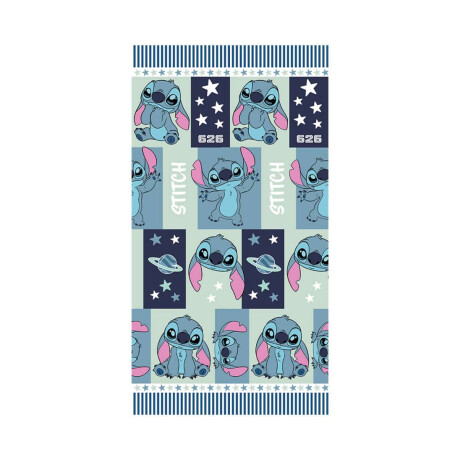 Colcha Infantil Stitch 1 Plaza 100% Microfibra Menta