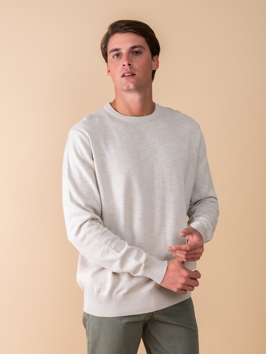 Sweater tejido - Beige 