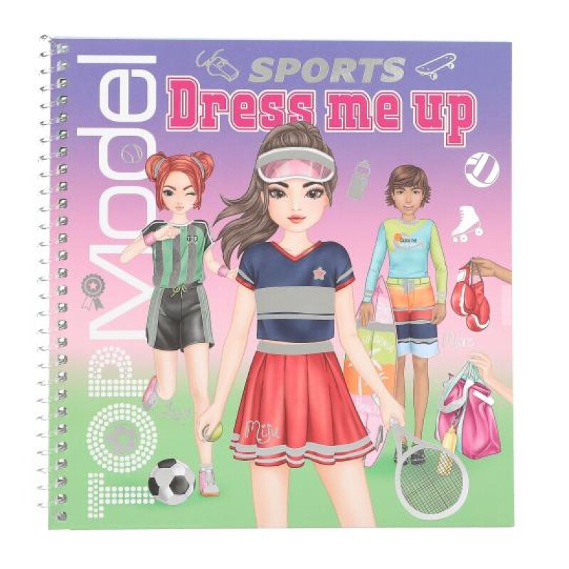 Libro con stickers Top Model - Dress me up Sports