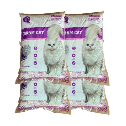 Bentonita Charm Cat Lavanda 5 Lts Promo x4 Bentonita Charm Cat Lavanda 5 Lts Promo x4