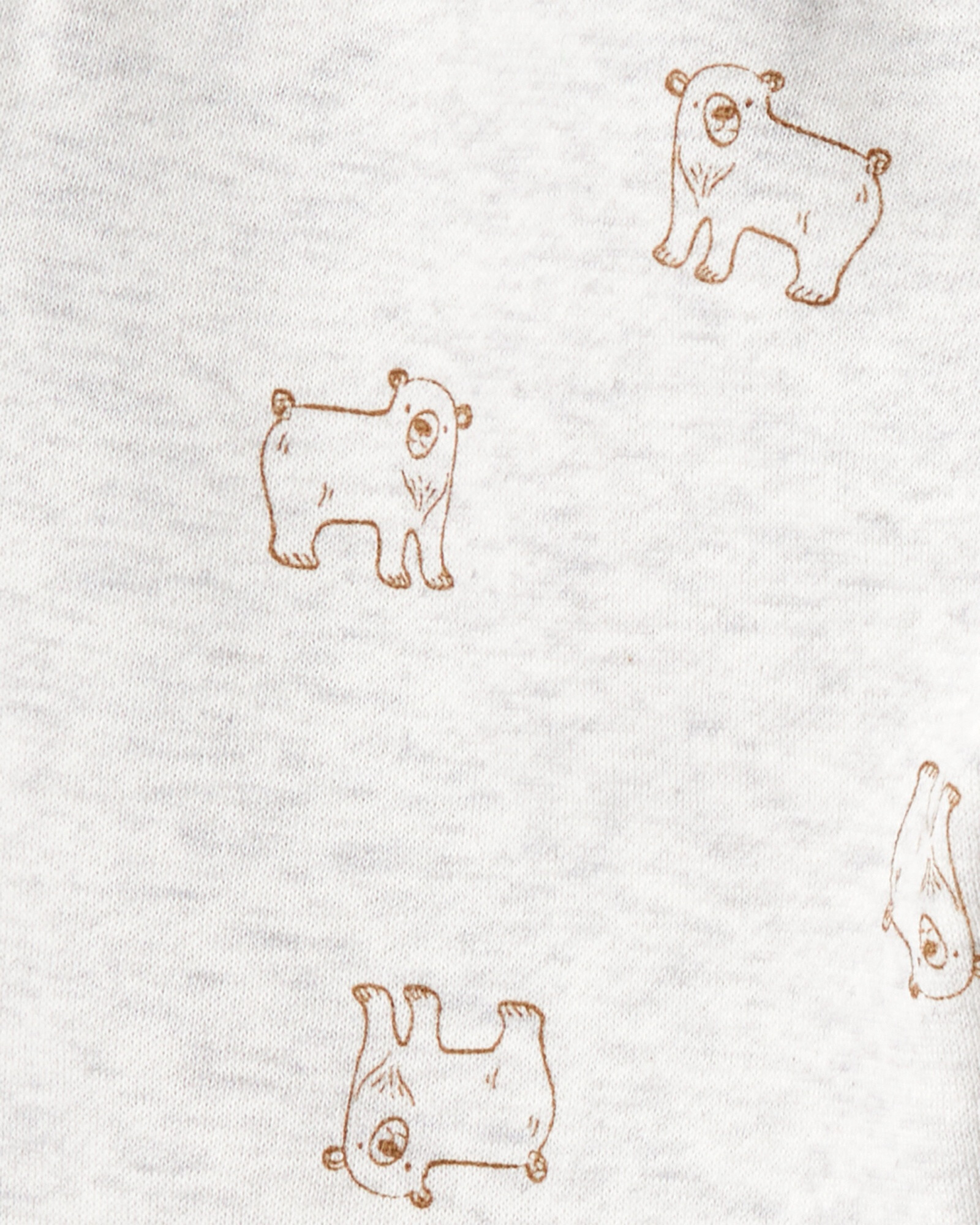 Set dos piezas de algodón, pantalón y canguro, diseño osos. Talles 2-5T Sin color
