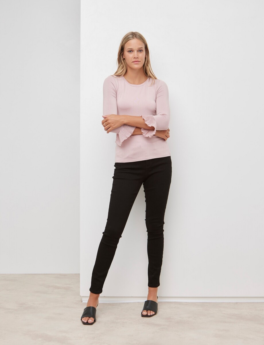Remera Manga Gasa - Rosa 