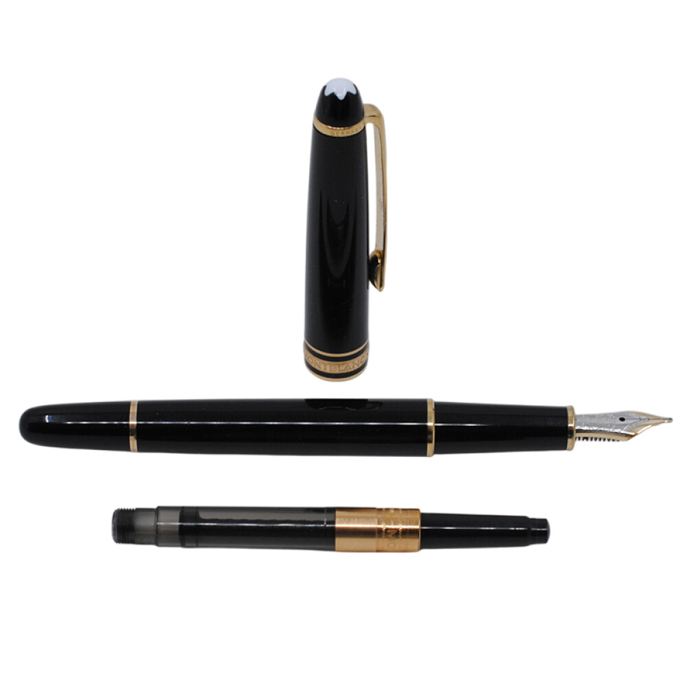 Pluma estilográfica Montblanc Meisterstuck usada con caja y papeles Pluma estilográfica Montblanc Meisterstuck usada con caja y papeles