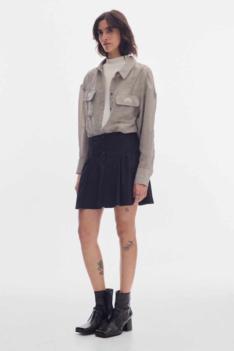 Falda Queen Cotton Black