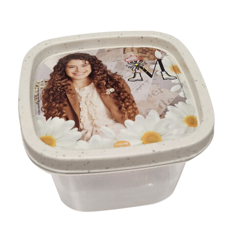 Pote Plástico Cuadrado Margarita 500 ml U