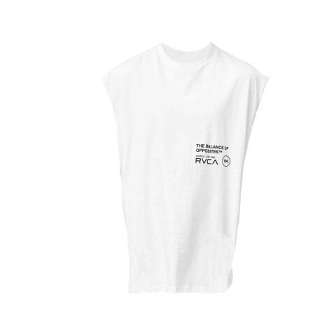 MUSCULOSA TEXTER OVER MUSCLE White
