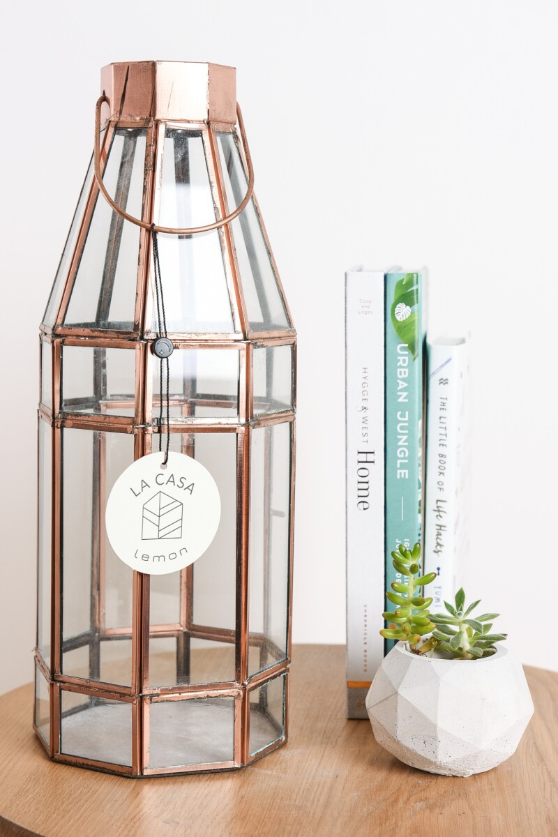 Farol Octogonal Cobre