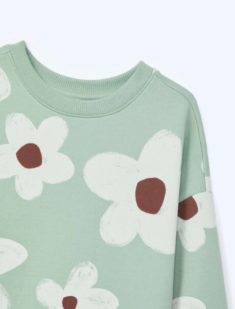 BUZO ESTAMPADO INFANTIL VERDE