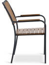 Silla apilable BASTRUP madera dura/negro Silla apilable BASTRUP madera dura/negro