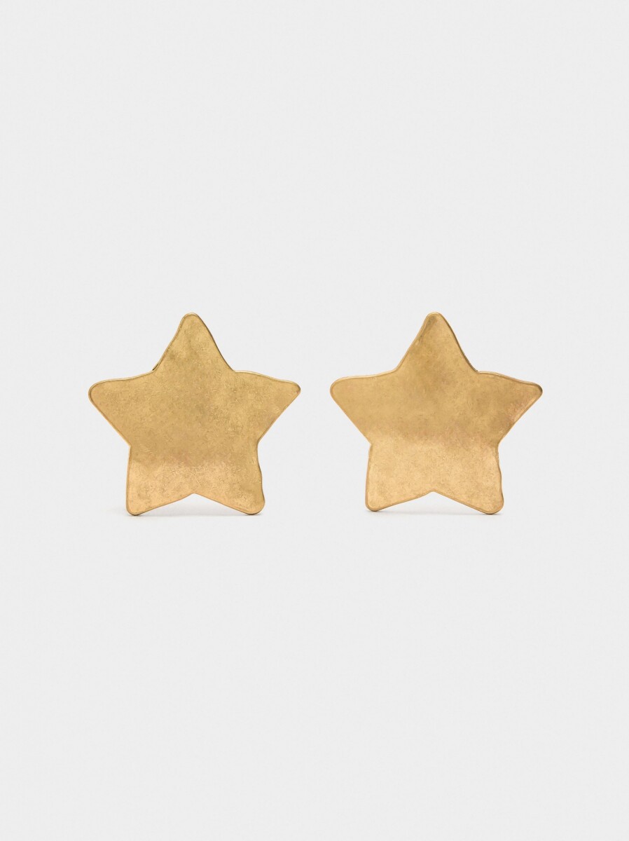 Pendientes Maxi De Estrellas - dorado 