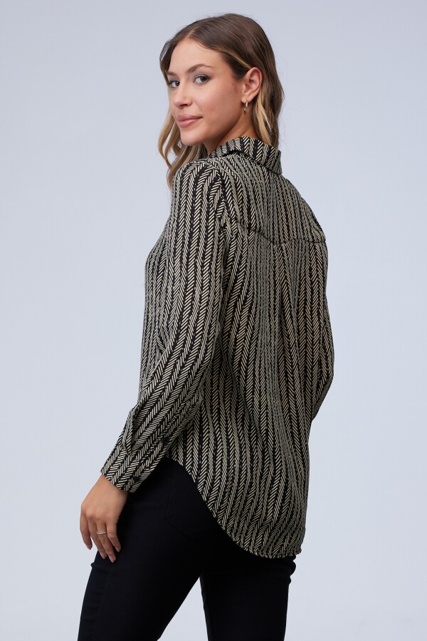 Camisa Espiga NEGRO/BEIGE
