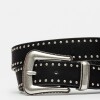 Cinturon North En Efecto Cuero Negro
