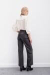 Pantalon Oxford Cuero Negro