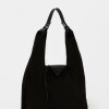 Cartera al hombro The Shopping en cuero gamuza Negro