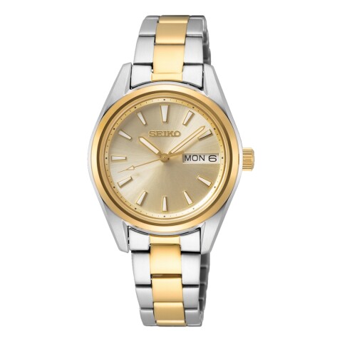 Reloj Seiko SUR354P1 para mujer con correa de acero combinada Dorado