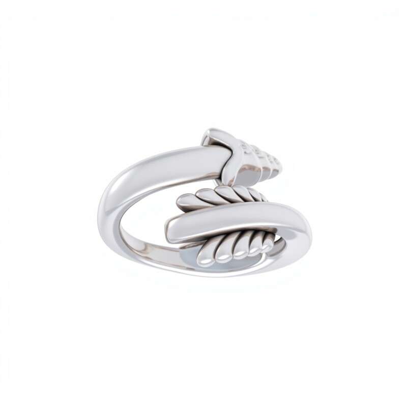 Anillo Flecha-Plata 925 Inflada-Sin Piedra-AN3029 sinpiedra