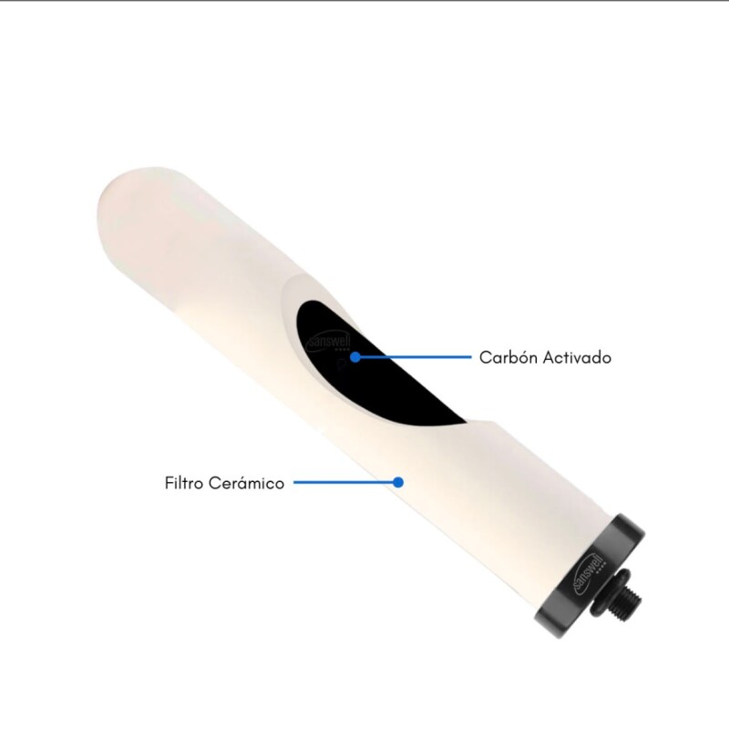 Purificador simple sobre mesada de acero inoxidable con filtro cerámico + carbon Purificador simple sobre mesada de acero inoxidable con filtro cerámico + carbon