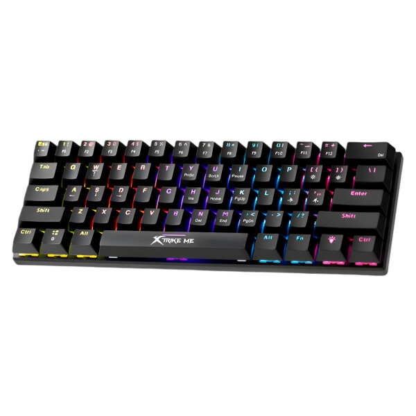 Teclado Mecánico Xtrike Me Gamer RGB GK-916 Anti Ghosting Color Negro