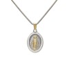 Dije Medalla Virgen Milagrosa -Plata y oro- Sin piedra- CP5039 sinpiedra