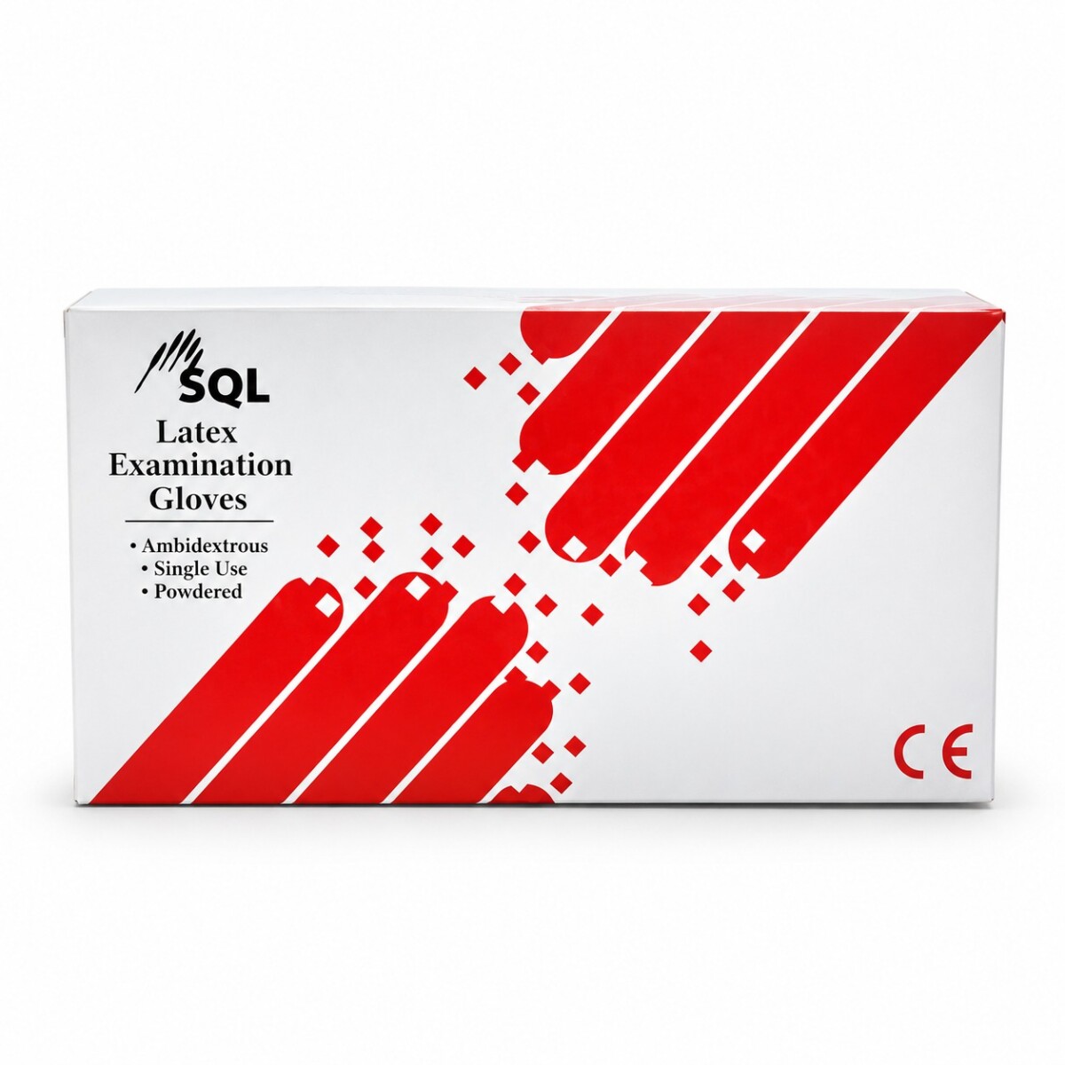 GUANTES Desechables caja 100 U - GUANTE EXAMINACION LATEX SQL GRANDE CAJA X100 UNIDADES 