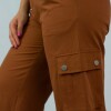 Pantalon Cargo Cropped Terracota