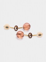 Pendientes Largos De Resina multicolor