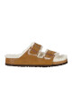 Sandalia Arizona Shearling - Suede Leather - Regular Shearling Mink