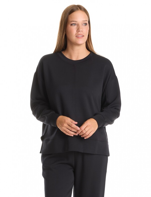 Buzo Pespuntes NEGRO