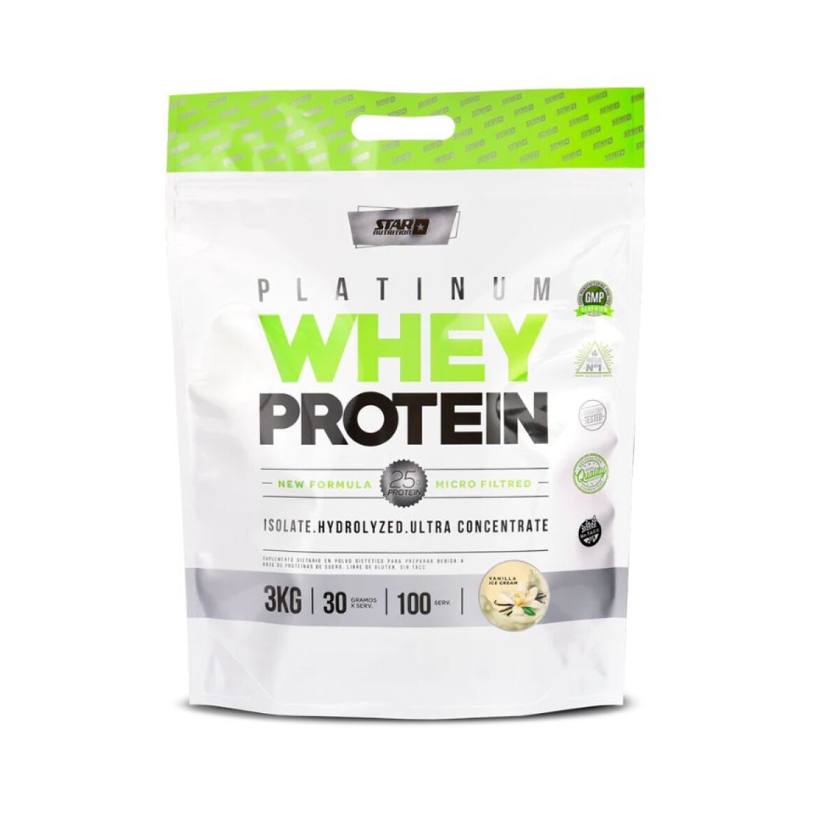 Proteína Star Nutrition Platinum Whey 3Kg - VAINILLA 