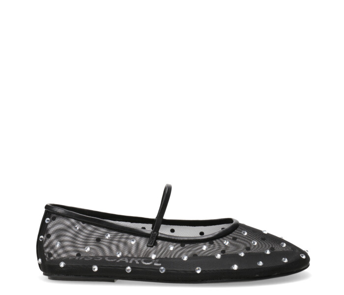 Balerina GRANADIN de tela con apliques Black
