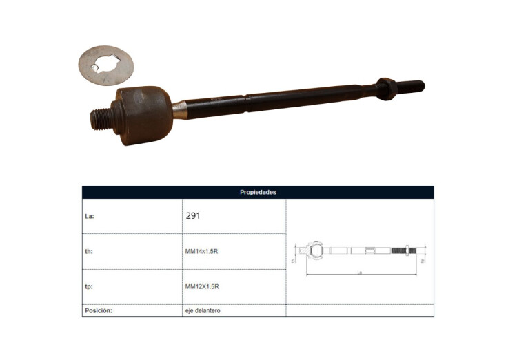 Mate Chev Corsa/Celta/Corsa Combo 95-16 Der/Izq Mate Chev Corsa/Celta/Corsa Combo 95-16 Der/Izq