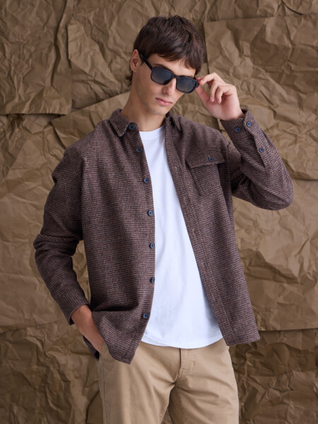 OVERSHIRT TURKU MARRON