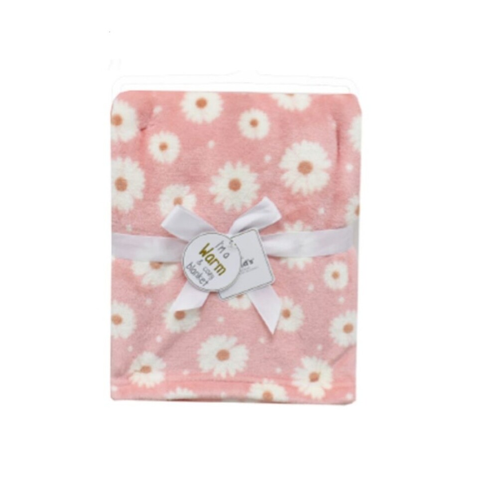 Manta fleece WAKIDS margaritas rosado