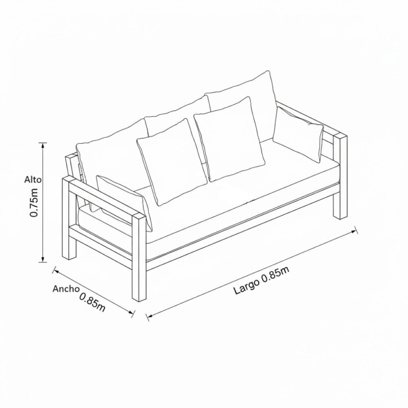 SILLON BONAIRE 3 PTOS (CD) Unica