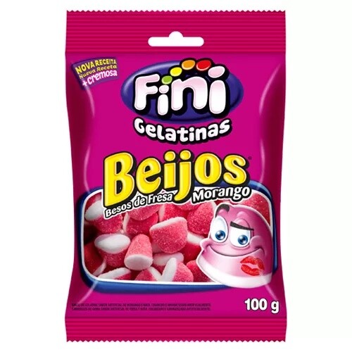 Gomitas Besos Fresa 100gr Fini Fi.golosi.gomita 100g Besos Fresa Fini