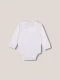 Body De Circular Con Cuello Popelin Blanco Optico